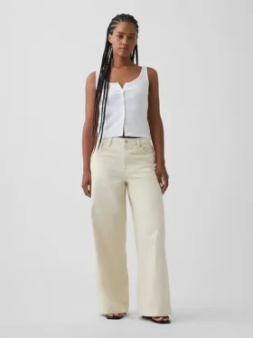 Curvy Mid Rise Ultrasoft Baggy Jeans