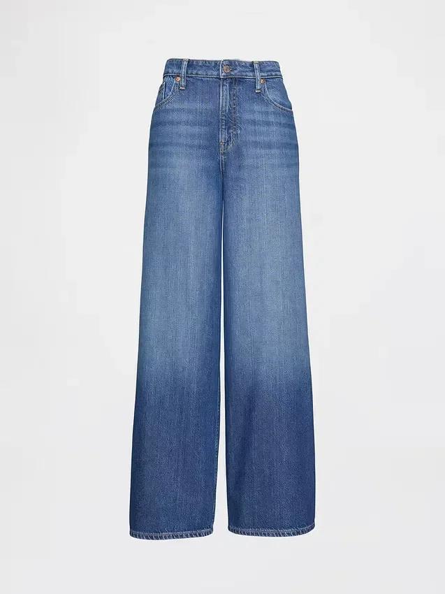Curvy Mid Rise Ultrasoft Baggy Jeans