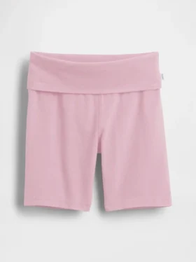 Cykelshorts för barn med uppvikt midja
