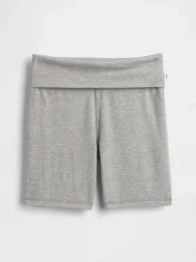Cykelshorts för barn med uppvikt midja