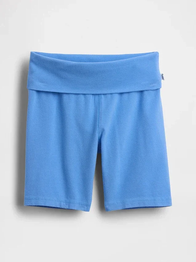 Cykelshorts för barn med uppvikt midja