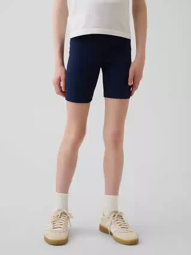 Cykelshorts för barn med uppvikt midja