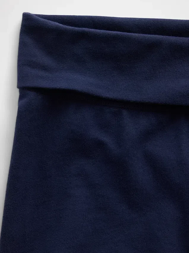 Cykelshorts för barn med uppvikt midja