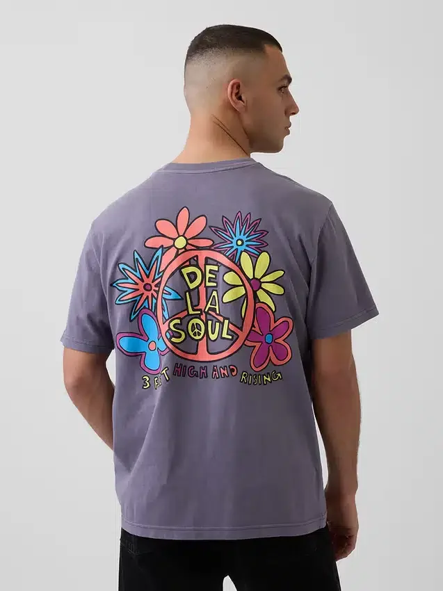 De La Soul T-shirt med tryck i avslappnad passform