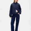 Denim-pufferjacka