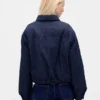 Denim-pufferjacka