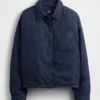 Denim-pufferjacka