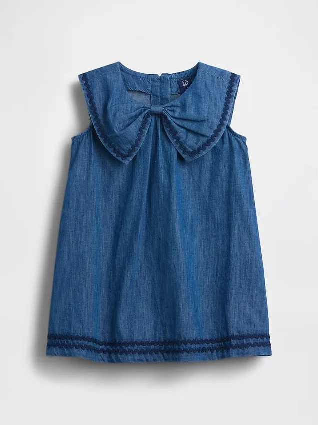 Denimklänning i sjömansstil för Baby & Småbarn