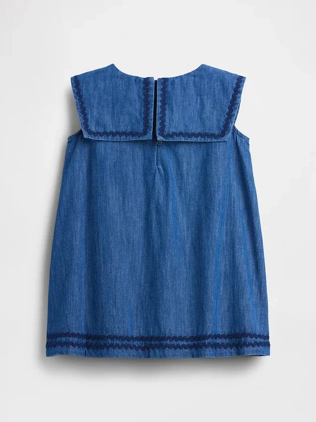 Denimklänning i sjömansstil för Baby & Småbarn