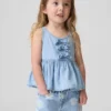 Denimlinne med rosett för Baby & Småbarn