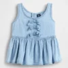 Denimlinne med rosett för Baby & Småbarn