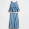 Denimset med volanger för Baby & Småbarn