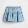 Denimskort med volanger för barn
