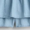 Denimskort med volanger för barn