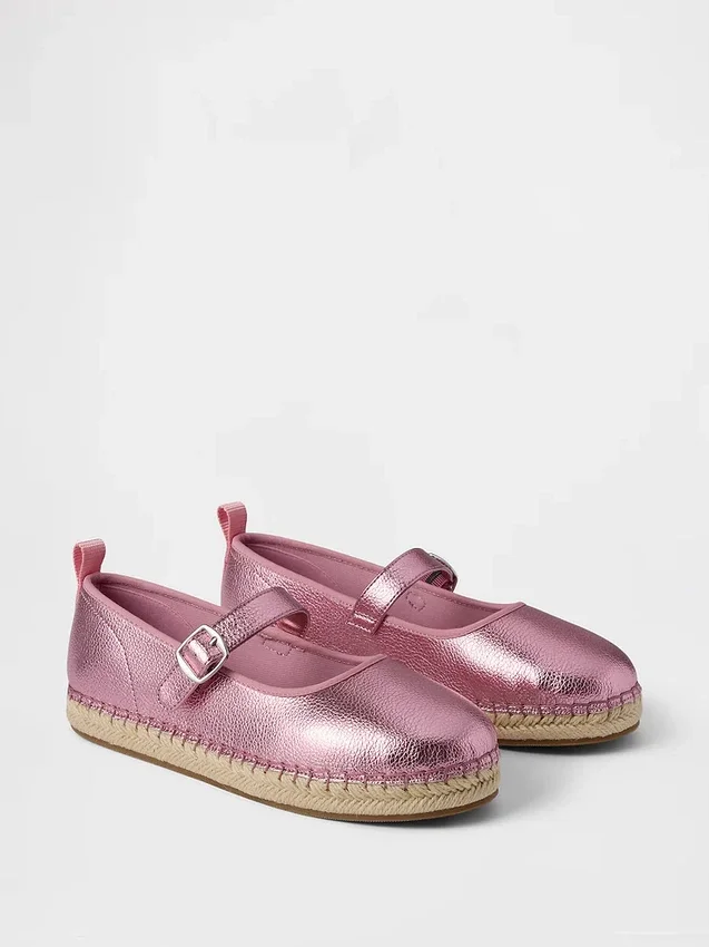 Espadriller för barn i metallic-utförande