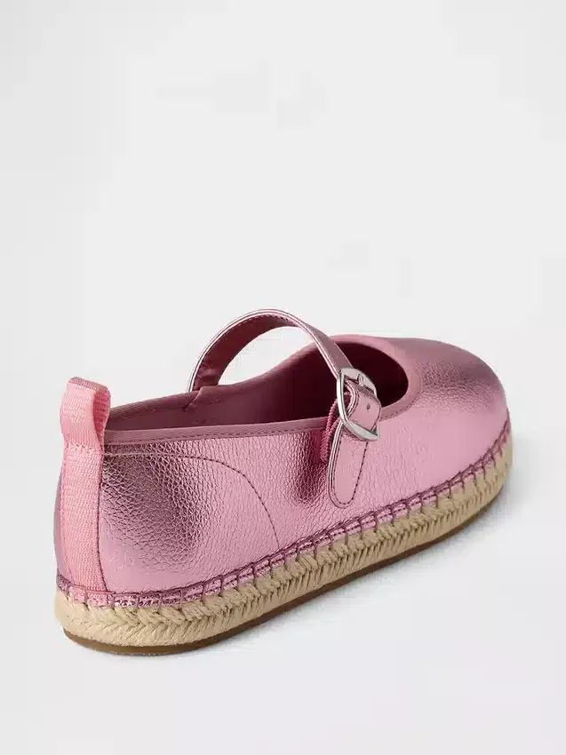 Espadriller för barn i metallic-utförande