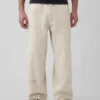 Extra baggy snickarjeans med dubbla knän