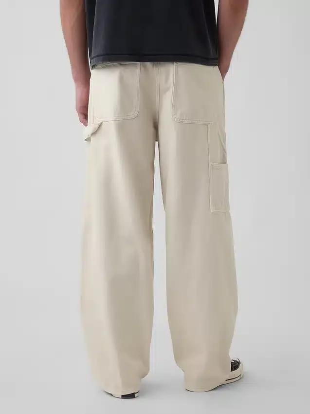 Extra baggy snickarjeans med dubbla knän