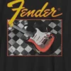 Fender-T-shirt med rutmönster för barn
