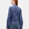 Figursydd rutig flanellskjorta