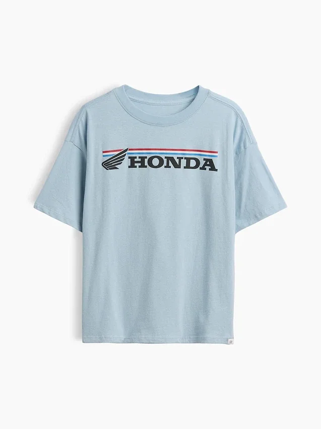 Formel 1-T-shirt i oversized-modell med tryck för barn