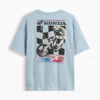Formel 1-T-shirt i oversized-modell med tryck för barn