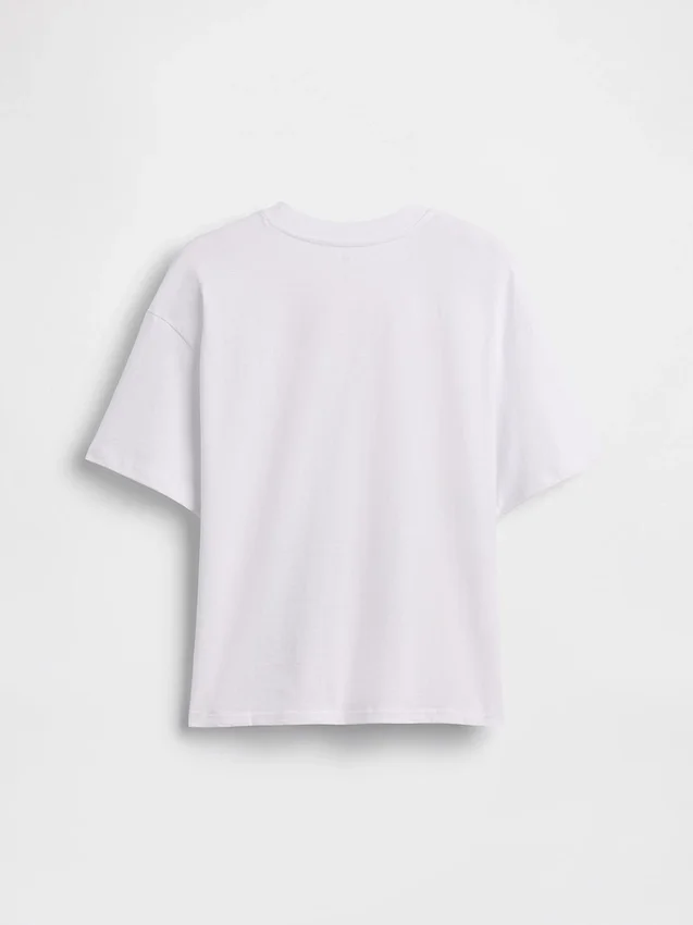 Formel 1-T-shirt i oversized-modell med tryck för barn