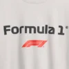 Formel 1-T-shirt i oversized-modell med tryck för barn