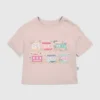 Färgglad T-shirt med tågmotiv för småbarn