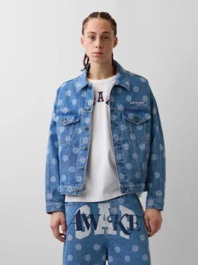 GAP × Awake Ny Oversized Dotted Icon-jeansjacka