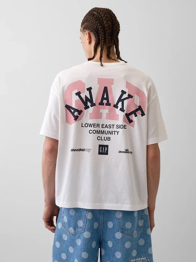 Gap × Awake Ny T-shirt med avslappnad logotyp