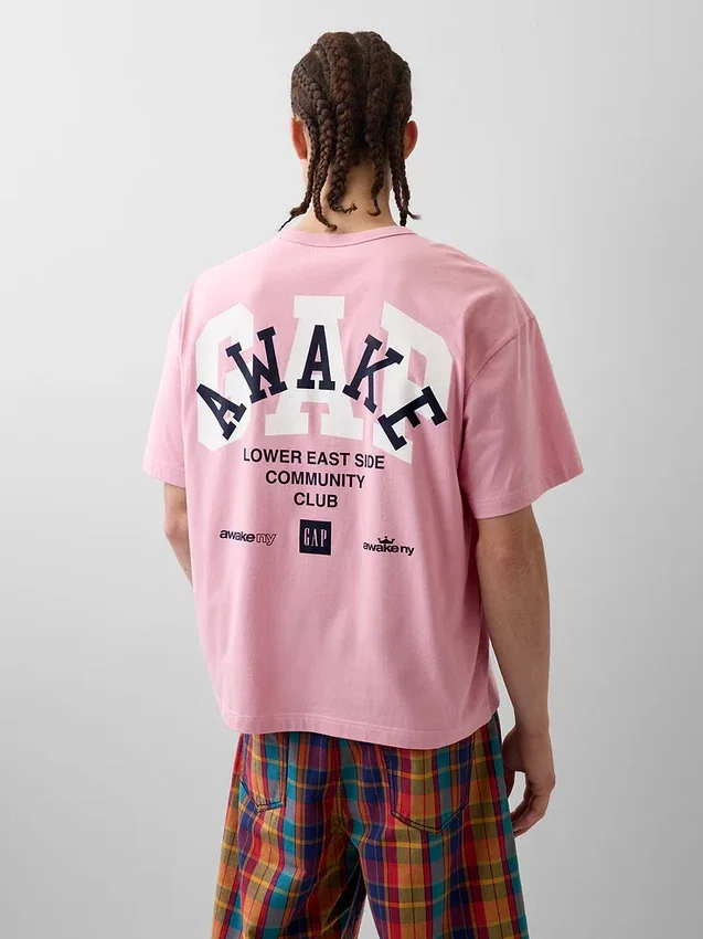 Gap × Awake Ny T-shirt med avslappnad logotyp