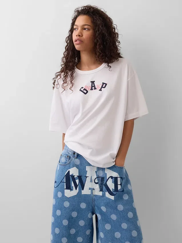 Gap × Awake Ny T-shirt med avslappnad logotyp