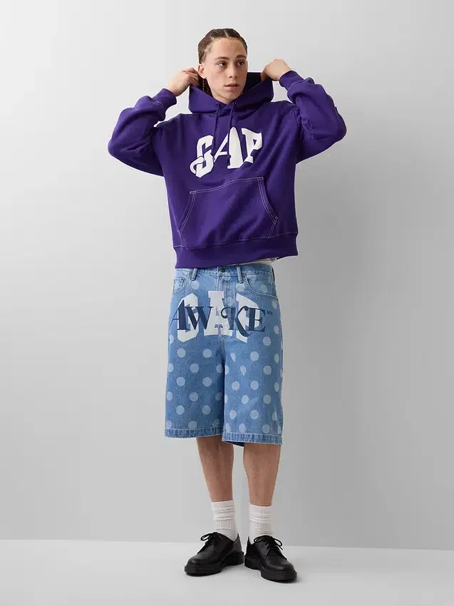 Gap × Awake Ny tjock hoodie i oversized-modell med logo