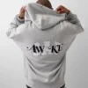 Gap × Awake Ny Tjock, oversized hoodie med logotyp och dragkedja