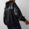 Gap × Awake Ny Tjock, oversized hoodie med logotyp och dragkedja