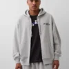 Gap × Awake Ny Tjock, oversized hoodie med logotyp och dragkedja