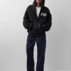 Gap × Awake Ny Tjock, oversized hoodie med logotyp och dragkedja