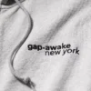 Gap × Awake Ny Tjock, oversized hoodie med logotyp och dragkedja