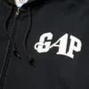 Gap × Awake Ny Tjock, oversized hoodie med logotyp och dragkedja