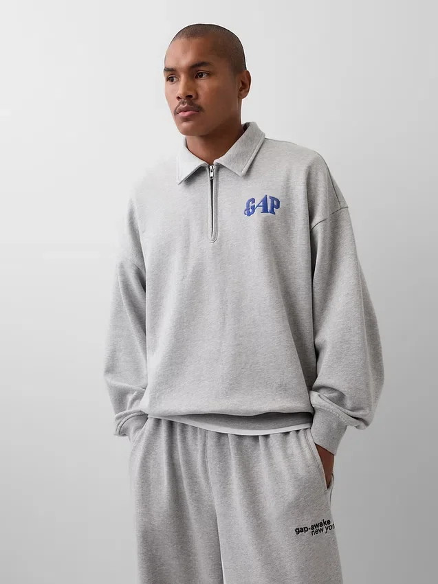 GAP × Awake Ny Tjock, oversized tröja med kvartslås