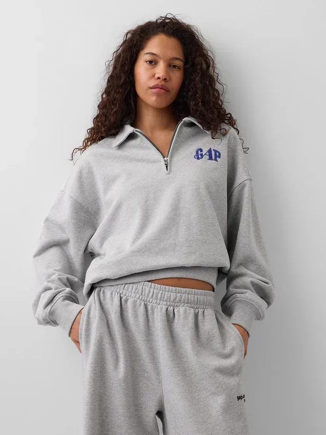 GAP × Awake Ny Tjock, oversized tröja med kvartslås