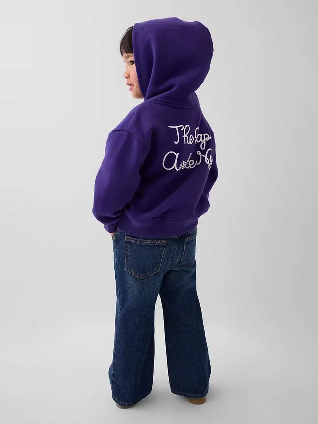 GAP × Awake Ny Vintagesoft-hoodie med logotyp för småbarn