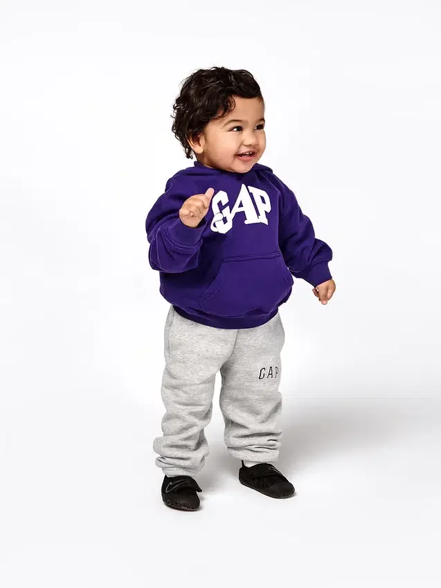 GAP × Awake Ny Vintagesoft-hoodie med logotyp för småbarn