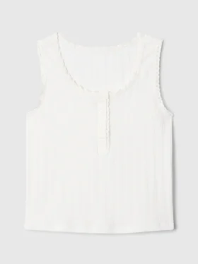 GAP × DôEn barn-tanktop i pointelle