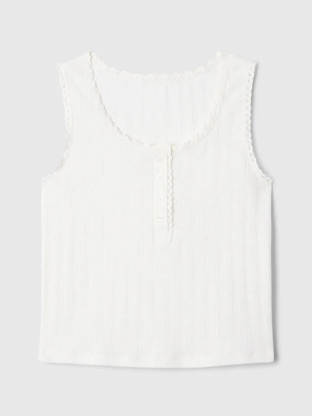 GAP × DôEn barn-tanktop i pointelle