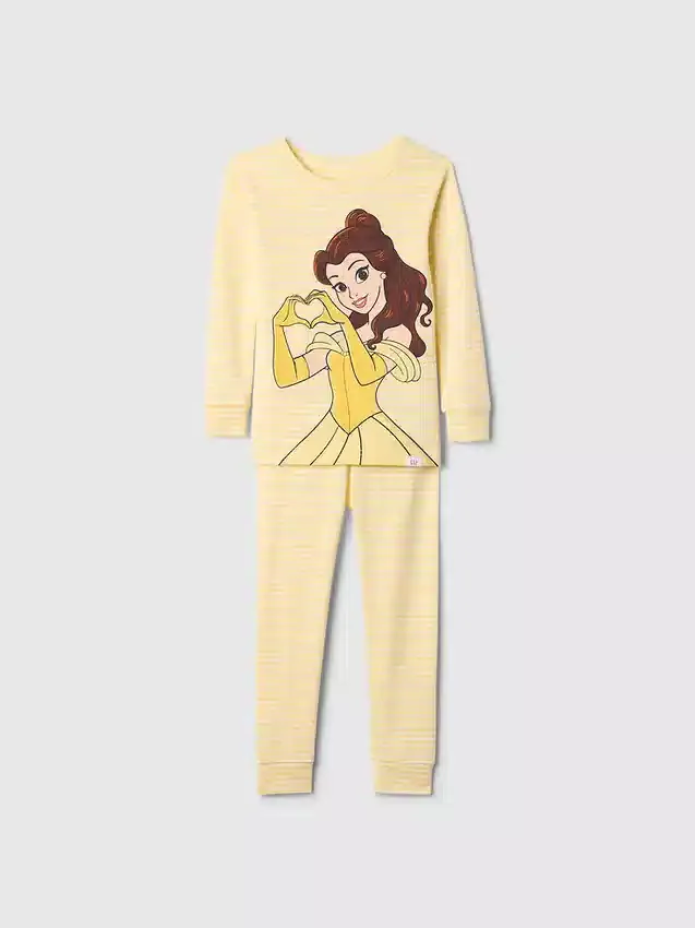 GAP × Disney Baby pyjamas-set i ekologisk borstad bomull med prinsessmotiv