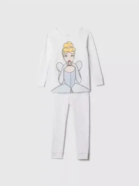 GAP × Disney Baby pyjamas-set i ekologisk borstad bomull med prinsessmotiv