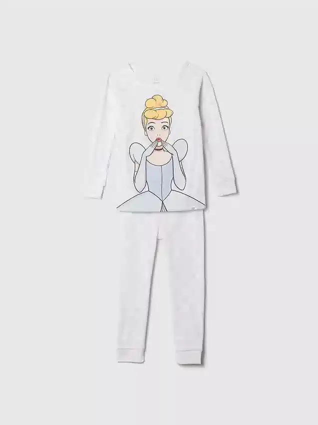 GAP × Disney Baby pyjamas-set i ekologisk borstad bomull med prinsessmotiv
