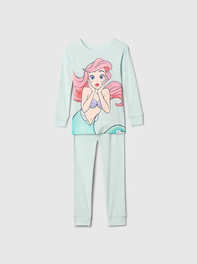 GAP × Disney Baby pyjamas-set i ekologisk borstad bomull med prinsessmotiv